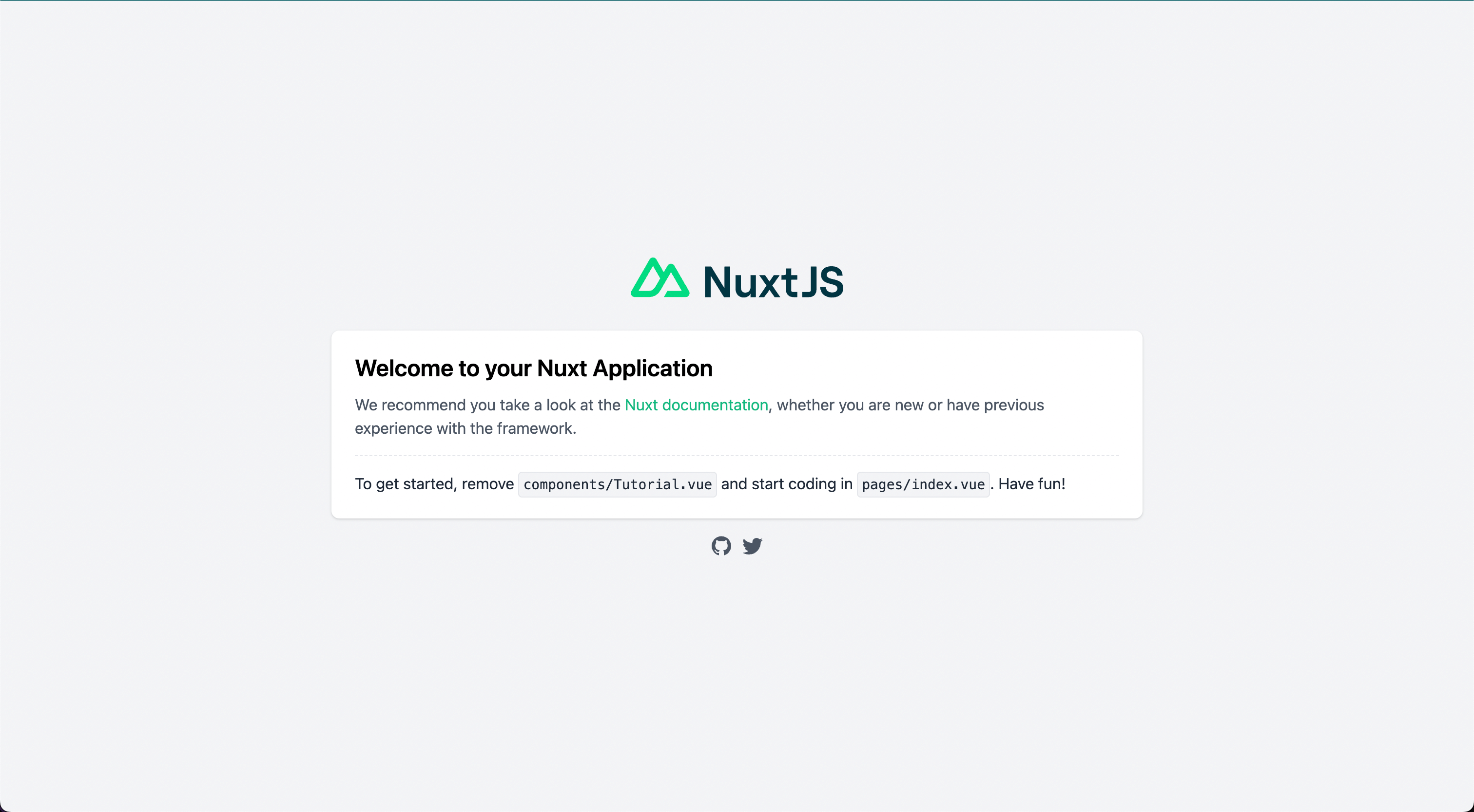 Nuxt project